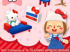 「どうぶつの森 ポケットキャンプ」にハローキティなどのアイテムが登場。7月11日より「サンリオキャラクターズコレクション」がスタート