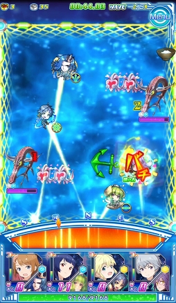 画像ギャラリー No.042のサムネイル画像 / 活きのいい宇宙魚に候補生＆守護神が挑む。「ソラとウミのアイダ」のバトルシステムを紹介