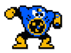 「ロックマン」ドット絵を使用したLINEスタンプが配信開始。サウンド&モーション付きで懐かしのプレイシーンを再現
