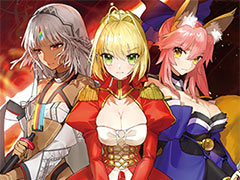 「Fate/EXTELLA」のNintendo Switch版が7月20日発売へ。PS4版とPS Vita版のDLC衣装35種,そして新規衣装「解放の花嫁衣装」も収録