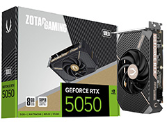 シングルファン仕様でカード長約164.5mmの「GeForce RTX 5050」搭載カードがZOTACから7月11日発売