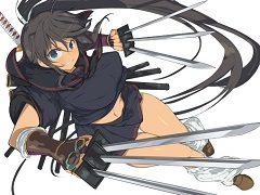 「閃乱カグラBurst Re:Newal」秘立蛇女子学園の描き下ろしキャラクターイラストが公開に。大道寺先輩と凛の「秘伝忍法・壱」紹介動画も