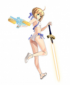 画像集 No.004のサムネイル画像 / 「FGO Arcade」,清姫がポニーテール姿に! サーヴァントの見た目を変更できる「転身霊衣」が実装。召喚には「★5 アルトリア・ペンドラゴン(アーチャー) 」が