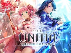 テクロスが手がける新作ブラウザゲーム「UNITIA 神託の使徒×終焉の女神」の事前登録者が10万を突破