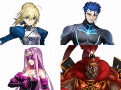 「Fate/EXTELLA LINK」,アルトリア,メデューサ,クー・フーリン,呂布のショートプレイ動画とプロフィールを紹介