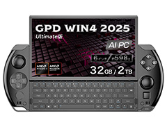 スライドディスプレイと小型キーボード搭載の携帯型ゲームPC「GPD WIN 4」2025年モデルが12月末に発売