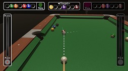 画像ギャラリー No.005のサムネイル画像 / Nintendo Switch向けに「ビリヤード」が配信開始。Joy-conをキューに見立てて突くように操作