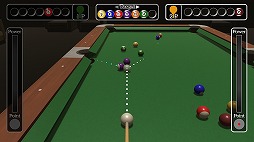 画像ギャラリー No.016のサムネイル画像 / Nintendo Switch向けに「ビリヤード」が配信開始。Joy-conをキューに見立てて突くように操作