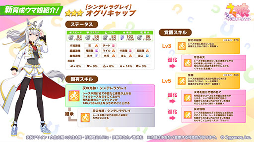 画像ギャラリー No.002のサムネイル画像 / 「ウマ娘」，シングレ新衣装の★3オグリキャップを本日12：00に実装。漫画シンデレラグレイの作画担当である久住太陽氏がデザインした勝負服