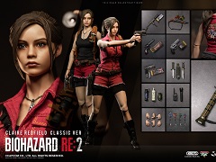 「バイオハザード RE:2」の1/6アクションフィギュア,予約受付スタート。オリジナル版コスチュームのレオンとクレアを立体化