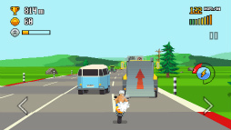 画像ギャラリー No.002のサムネイル画像 / 障害をハンドルさばきで切り抜けろ！ スマホ向けレースゲーム「Retro Highway」を紹介する「（ほぼ）日刊スマホゲーム通信」第1763回