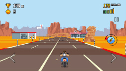 画像ギャラリー No.003のサムネイル画像 / 障害をハンドルさばきで切り抜けろ！ スマホ向けレースゲーム「Retro Highway」を紹介する「（ほぼ）日刊スマホゲーム通信」第1763回