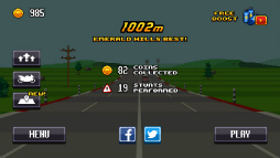 画像ギャラリー No.008のサムネイル画像 / 障害をハンドルさばきで切り抜けろ！ スマホ向けレースゲーム「Retro Highway」を紹介する「（ほぼ）日刊スマホゲーム通信」第1763回