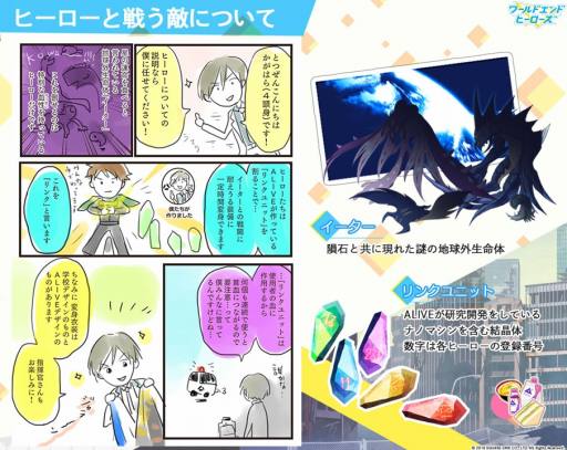 画像ギャラリー No.003のサムネイル画像 / 「ワールドエンドヒーローズ」の世界観や武器の情報が公開。地球外生命体「イーター」から地球を守るためヒーローたちの活動をサポートしよう