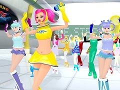 「スペースチャンネル5 VR あらかた★ダンシングショー」ならば,“あの世界”に入れる。そして“うらら”と一緒にミュージカルアクションを体感できる