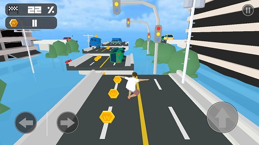 画像ギャラリー No.002のサムネイル画像 / 華麗な身のこなしでゴールを目指そう。アクションゲーム「マッドランナー」を紹介する「（ほぼ）日刊スマホゲーム通信」第1818回