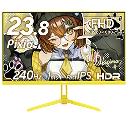 画像ギャラリー No.008のサムネイル画像 / 人気VTuber 8人をイメージした8色カラバリの240Hz表示対応23.8型液晶ディスプレイがPixioから発売に