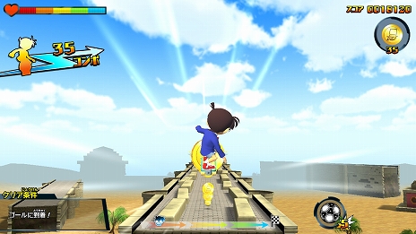 画像集 No.004のサムネイル画像 / Switch「名探偵コナン スケボーラン 怪盗キッドと神秘の秘宝」が配信開始。巨大テーマパークを疾走し,怪盗キッドから3つの秘宝を守り抜け