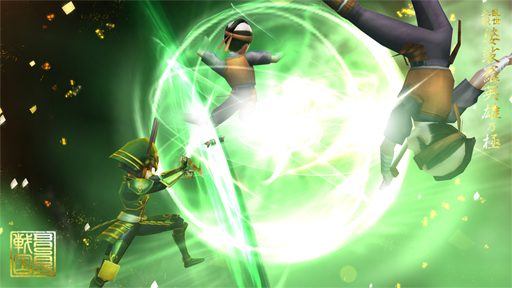 画像ギャラリー No.012のサムネイル画像 / 「戦国BASARA バトルパーティー」，メインモード「物語」と武将の強化要素の情報を公開。登場キャラによる「バサラ技」の様子も必見