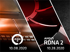 AMD,「Zen 3」ベースの次世代Ryzenと「RDNA 2」ベースの次世代GPU「Radeon RX 6000」を10月に発表