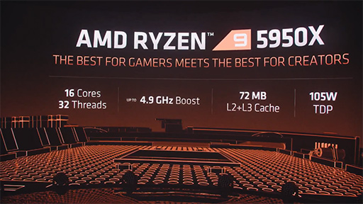 画像集#003のサムネイル/AMD,Zen 3ベースの新型CPU「Ryzen Desktop 5000」シリーズを発表。次世代GPU「Radeon RX 6000」もチラ見せ