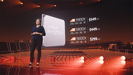 画像集#004のサムネイル/AMD,Zen 3ベースの新型CPU「Ryzen Desktop 5000」シリーズを発表。次世代GPU「Radeon RX 6000」もチラ見せ