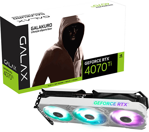 画像集 No.004のサムネイル画像 / 3年保証のGALAKURO GAMING製GeForce RTX 4070 Ti/4070/4060 Ti搭載カードが発売