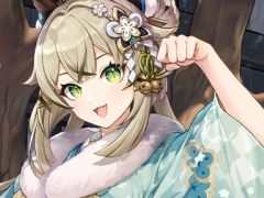 「原神」×日本郵便,綺良々の描き下ろしイラストを使ったオリジナルグッズを発売中。9局の郵便局に屋外広告も掲出