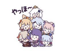 「原神minini」,動くLINEスタンプ第1弾を配信開始。稲妻のキャラクターとパイモンが可愛く動く全24種のスタンプを収録