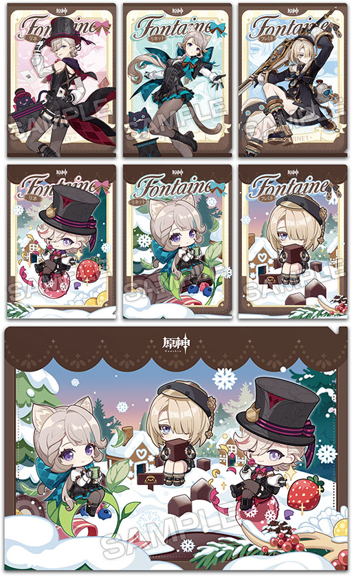 画像ギャラリー No.002のサムネイル画像 / 「原神」×明治コラボ，全国のローソン店舗で開始。「リネ」「リネット」「フレミネ」のクリアファイル，クリアカードが手に入る