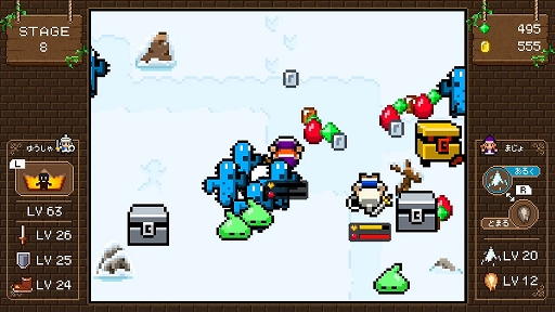 画像ギャラリー No.004のサムネイル画像 / “8Bitテイスト”アクションゲーム「魔女と勇者II」のNintendo Switch版が本日配信