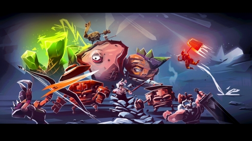 画像ギャラリー No.007のサムネイル画像 / 巨大な食パンにサイコロ……強大なボスとヴァイキングたちが戦う非対称型対戦ゲーム「BOSSGARD」のPC向け日本語版を先行プレイ