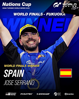 画像ギャラリー No.004のサムネイル画像 / グランツーリスモ世界選手権，ネイションズカップでホセ・セラーノ選手が圧倒的な走りを見せつけ王者に。2026年シーズンは3月にアブダビで開幕