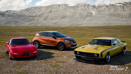 画像ギャラリー No.001のサムネイル画像 / 「グランツーリスモ7」，シボレー カマロ 1969 Race-Mod，マツダ アンフィニ RX-7 Type R，ルノー キャプチャー S Edition TCe 140が登場