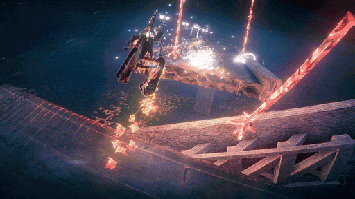 画像ギャラリー No.010のサムネイル画像 / ガラスの肉体を光らせ，悪魔はスケボーで月を目指す。サイケデリックな世界を疾走するスケボーアクション「Skate Story」，本日発売