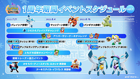 #008Υͥ/Pok&#xE9;mon UNITEסۿ1ǯǰΥ٥Ȥȯɽ