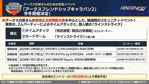 画像ギャラリー No.019のサムネイル画像 / 「NGS ver.2」公式番組まとめ。今冬も交流イベント「アークスフレンドシップキャラバン2」を開催。11月のアップデート情報も公開