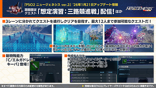 画像ギャラリー No.010のサムネイル画像 / 「NGS ver.2」公式番組まとめ。ゼッシュレイダが登場する新フィールドが登場!?　2026年前半のロードマップが公開に