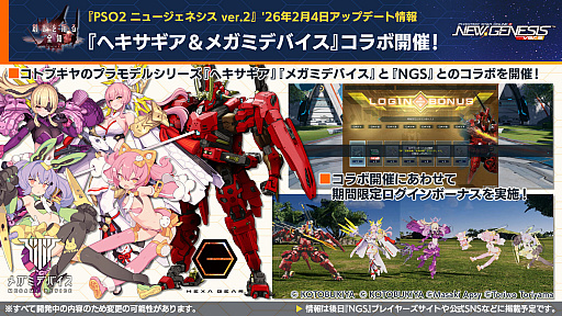 画像ギャラリー No.012のサムネイル画像 / 「NGS ver.2」公式番組まとめ。ヘキサギア＆メガミデバイスとのコラボは2月4日に開催。5周年記念年間の始動も