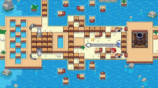 画像ギャラリー No.003のサムネイル画像 / PS4/Switch用ソフト「Radical Rabbit Stew」が9月に配信。凶暴なウサギたちを殴ってシチュー鍋に叩き込んでいくパズルアクション