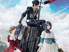 「FFXVI」のイメージアート“望郷”をモチーフにしたフィギュアが登場。クライヴ,ジル,ジョシュアを細部まで立体化,予約受付を開始
