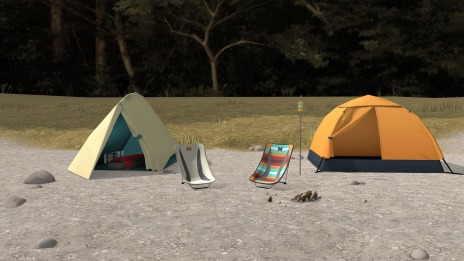 画像集#009のサムネイル/「ゆるキャン△ VIRTUAL CAMP 〜本栖湖編〜」が本日リリース。続編「麓キャンプ場編」のメインビジュアルが公開に