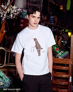 画像ギャラリー No.013のサムネイル画像 / ファッションブランド「CUNE」がゲーム「ことばのパズルもじぴったん」「塊魂」とコラボ。ポップなデザインのTシャツやパーカーを展開