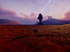 重力を操る不思議な球体となり,惑星の表面を走り,滑空する。「Exo One」プレイインプレッション