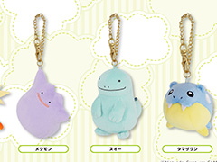 「ポケモン」,コイキング,メタモン,ヌオー,タマザラシ,デデンネのマスコットが登場。ぶら下がっているメタモンがかわいい