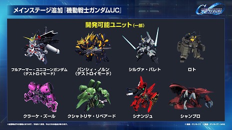 ���������꡼ No.007�Υ���ͥ������ / ��G������ �������ʥ�ץᥤ�󥹥ơ����ˡ֥������UC�ס�G������� ��Ⱦ�פ��ɲá���˥����󥬥���ࡤ���åɥ�����ࡤ�������F91�����