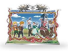 「バイオ名作劇場 ふしぎの村のレオン」のグッズを12月14日に発売。アクリルスタンドやフレークシールが登場