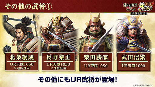 画像ギャラリー No.027のサムネイル画像 / ［インタビュー］3周年を迎えた「信長の野望 覇道」に“UR武将”現る！　SSRとリンクするってどういうこと!?