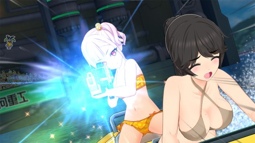 画像集 No.012のサムネイル画像 / “閃乱カグラ”のハニパレが贈る完全新作「ドルフィンウェーブ」先行インプレッション。ジェットバトルに青春をかける少女達の物語