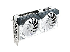 白色の独自2連ファンクーラー搭載のASUS製RTX 4060カードが発売に